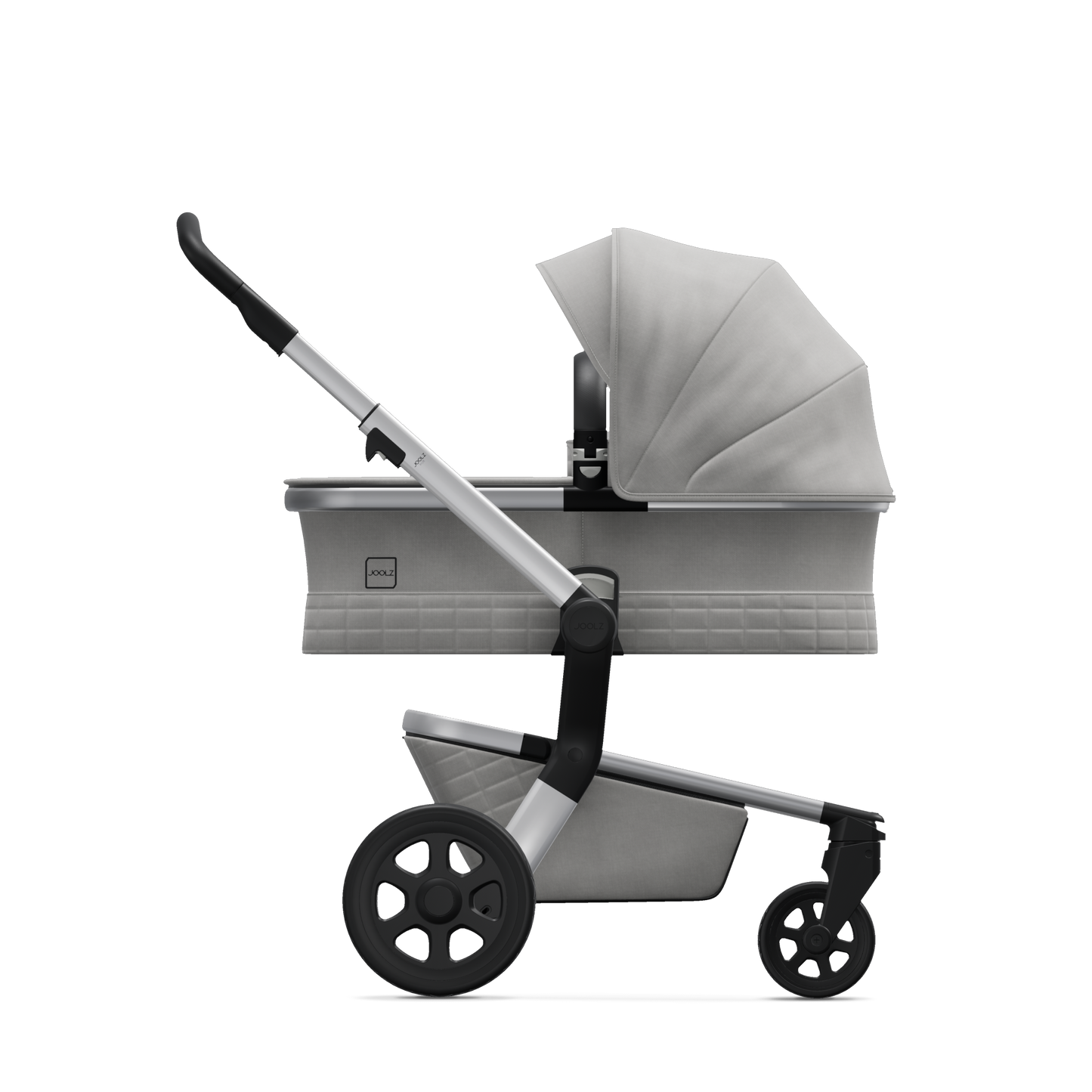 Joolz Hub Stroller with Bassinet in Stunning Silver - Melon Bellies