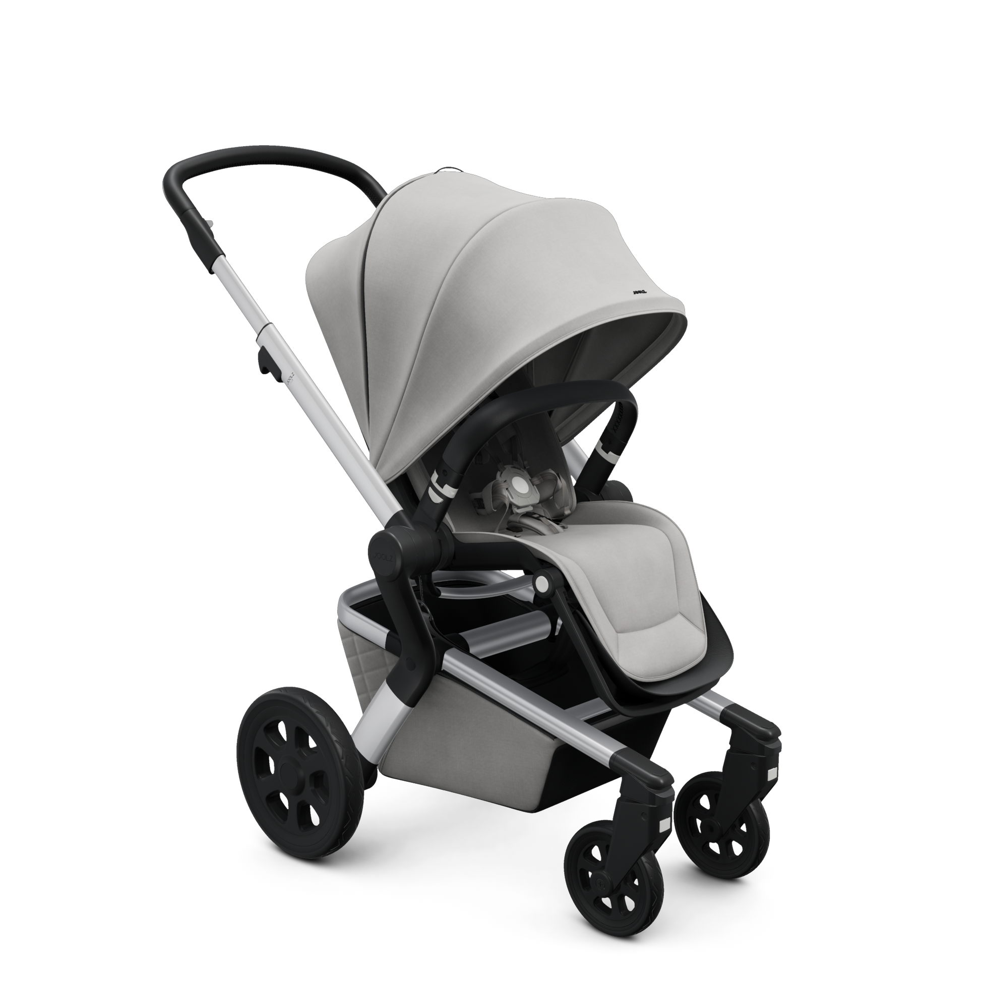Joolz Hub Stroller with Bassinet in Stunning Silver - Melon Bellies