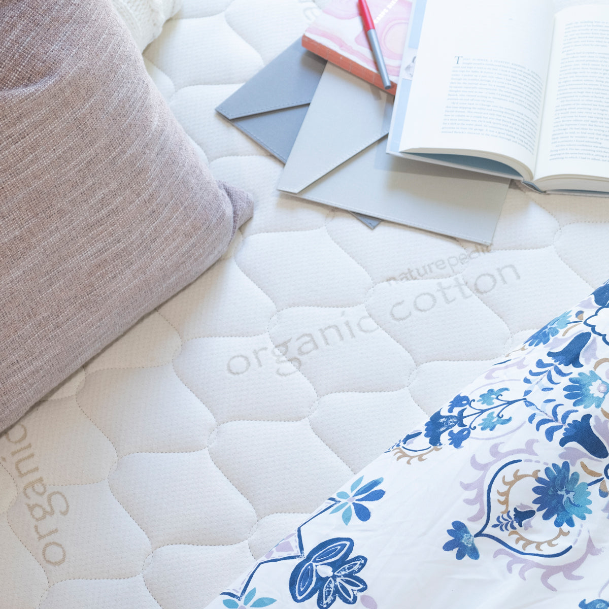 Naturepedic Organic VERSE Kids Mattress - Melon Bellies