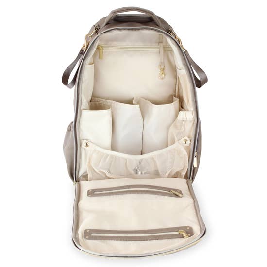 Itzy Ritzy® Boss Diaper Bag Backpack - Coffee & Cream - Melon Bellies