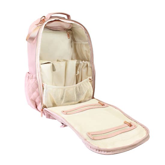 Itzy Ritzy® Boss Diaper Bag Backpack - Coffee & Cream - Melon Bellies