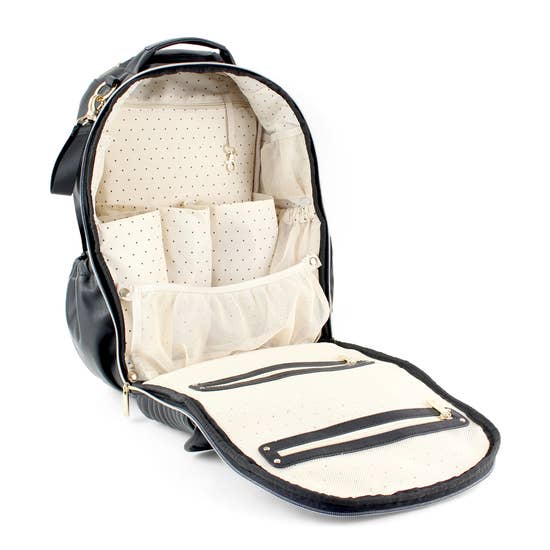 Itzy Ritzy® Boss Diaper Bag Backpack - Coffee & Cream - Melon Bellies