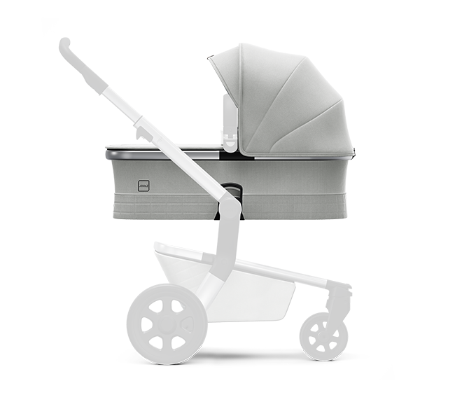 Joolz Hub Stroller with Bassinet in Stunning Silver - Melon Bellies