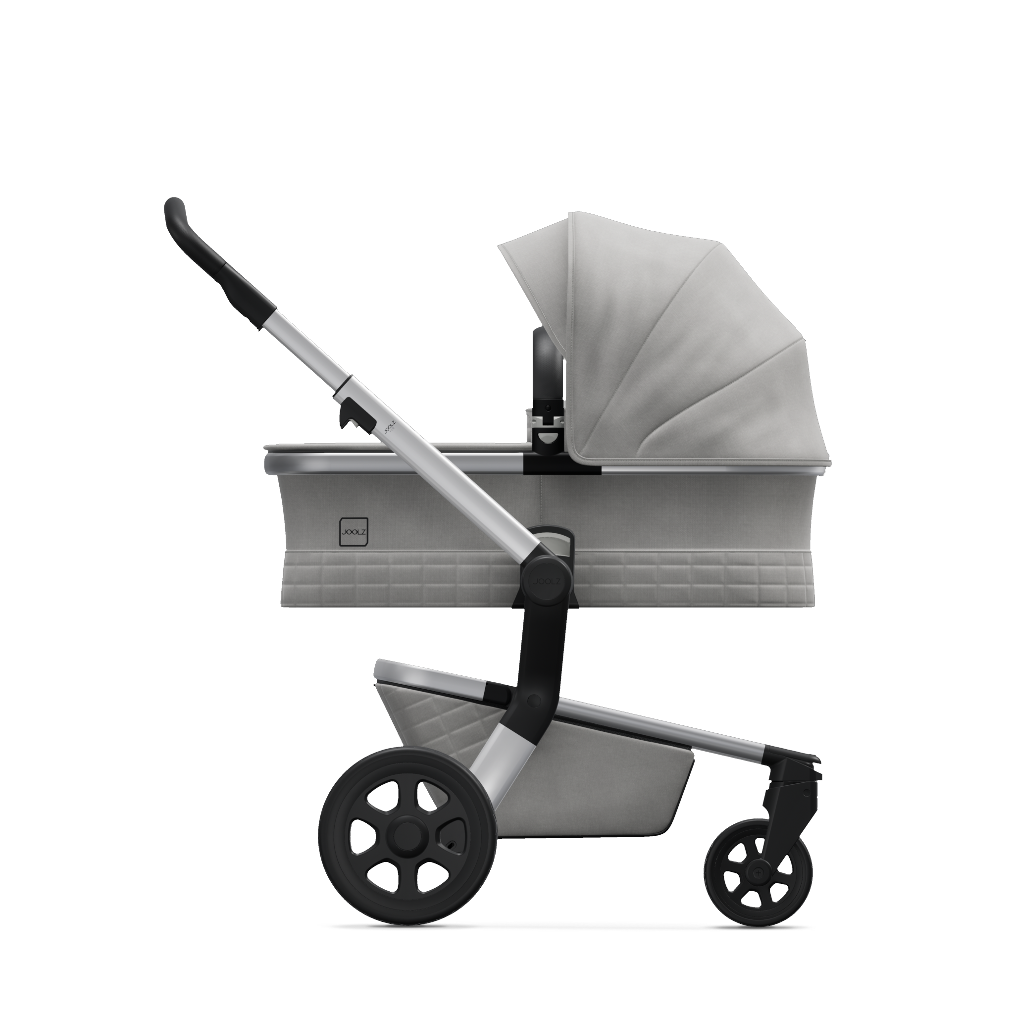 Joolz Hub Stroller with Bassinet in Stunning Silver Melon Bellies