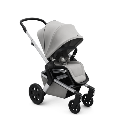 Joolz Hub Stroller with Bassinet in Stunning Silver - Melon Bellies