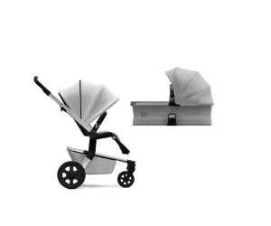 Joolz Hub Stroller with Bassinet in Stunning Silver - Melon Bellies
