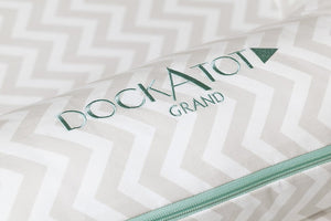 DockATot® Grand Dock - Silver Lining (chevron) - Melon Bellies