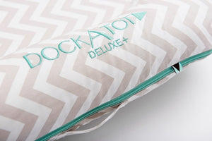 DockATot® Deluxe+ Dock - Silver Lining (chevron) - Melon Bellies