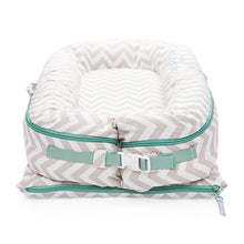 Load image into Gallery viewer, DockATot® Deluxe+ Dock - Silver Lining (chevron) - Melon Bellies