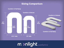 Load image into Gallery viewer, Moonlight Slumber Comfort-U Deluxe Body Pillow